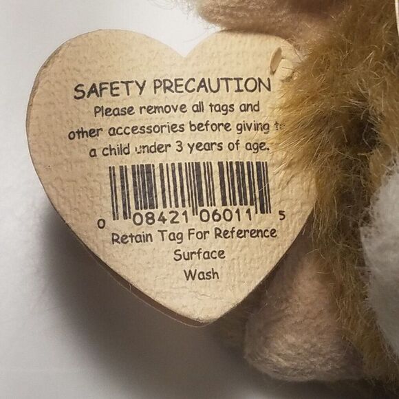 1993 TY Beanie Babies Pouncer Cat Retired Vintage Attic Treasures Collection - Picture 7 of 7